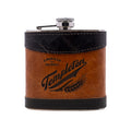 Double Aged Expresso Leather Flask - 6 OZ