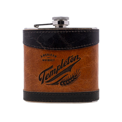 Double Aged Leather Flask - 6 OZ - 5 Pcs. per Order
