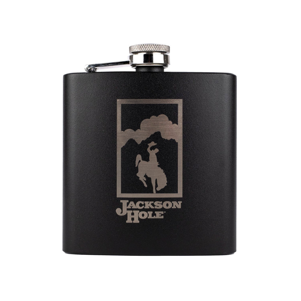 Jet Black Flask - 6 OZ