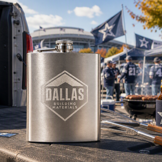 Premium Stainless Flask - 8 OZ - 6 per Order