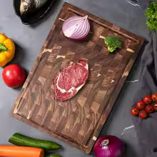 Acacia End Grain Cutting Board