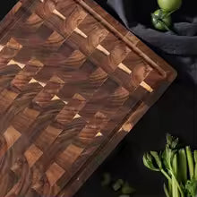 Acacia End Grain Cutting Board